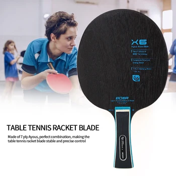 

7 Ply Ping pong Racket Bat Sports Equipment Accessories Horizontal Grip Table Tennis Racket Blade Paddle Competition Bat
