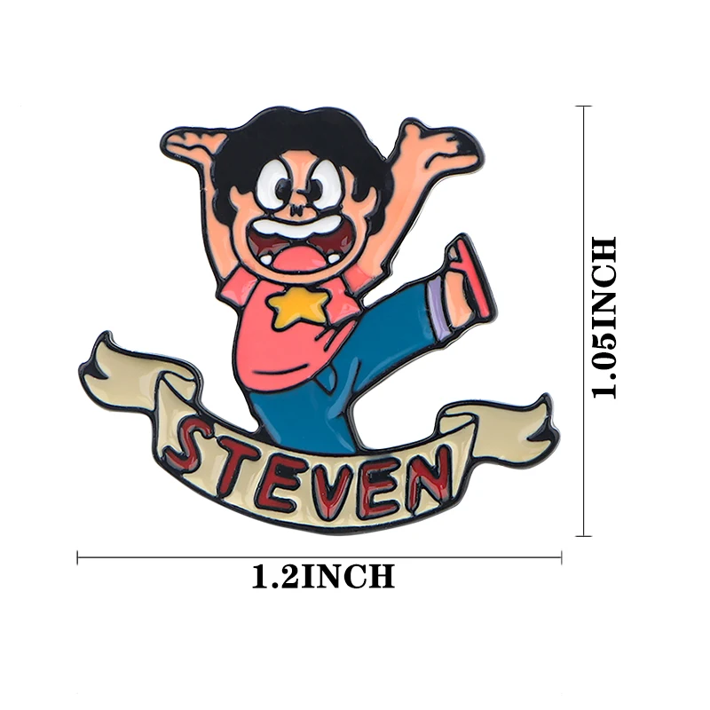 20 шт./лот DMLSKY Steven Universe креативные эмалированные булавки и броши для женщин нагрудные булавки для сумок значок коллекция подарки M4116