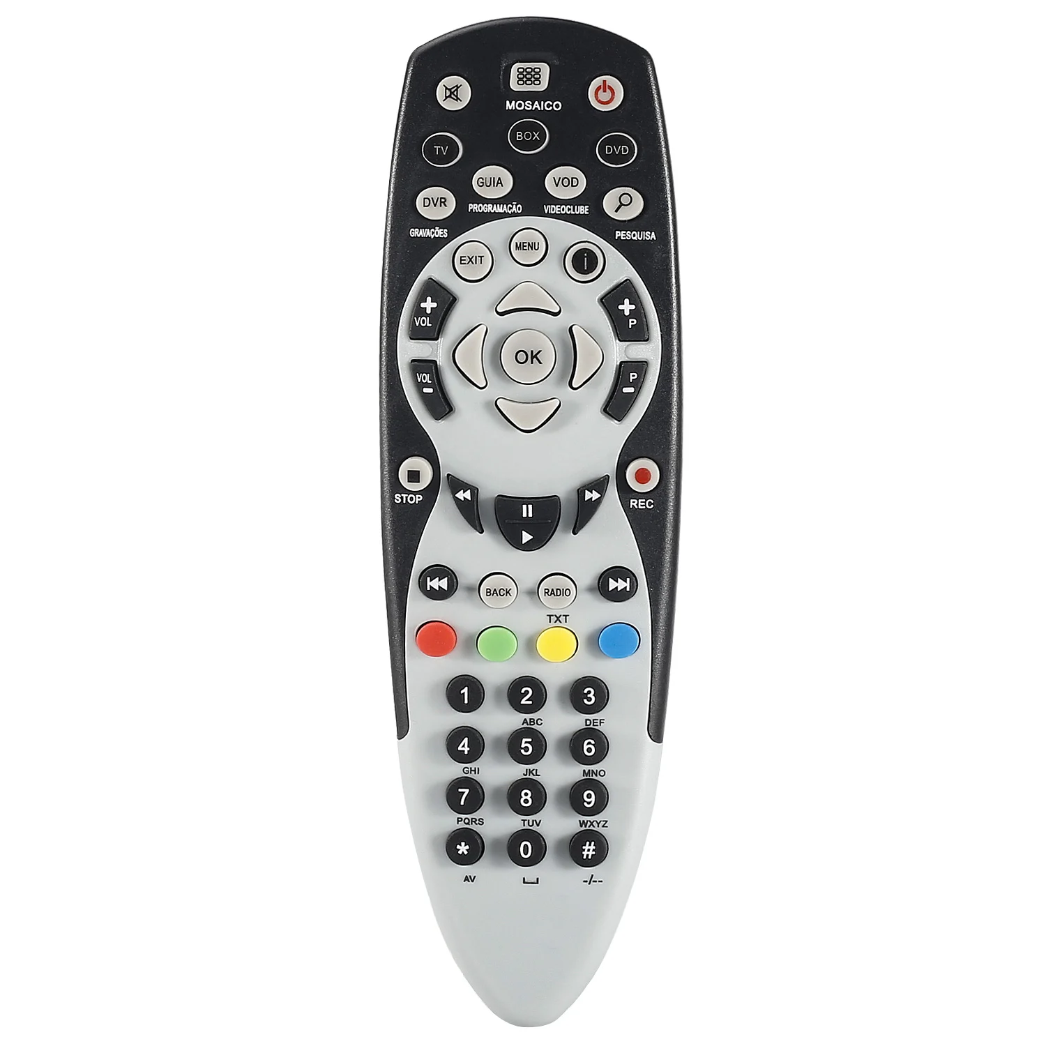 Пульт дистанционного управления Управление подходит для зон Зап ТВ NOS-HD-DVR URC6025R01-12