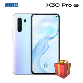 Перейти на Алиэкспресс и купить Новейший 5G vivo X30 pro 6,44 ''XDR экран двухрежимный 5G Celular 4350mAh Большая батарея 64MP 32MP Quad Camera 8G128G мобильный смартфон