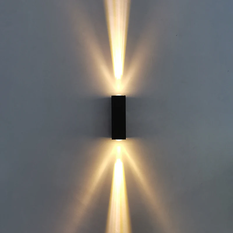 

Outdoor LED Waterproof Facade Wall Light 6W Aluminum Surface Mount Lighting Sconce AC110V 220V Home Living Room Wall Lamp