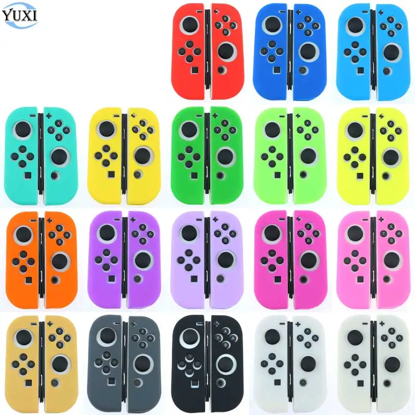 Нескользящий Силиконовый мягкий чехол YuXi для Nintendo Switch защитный контроллера NS