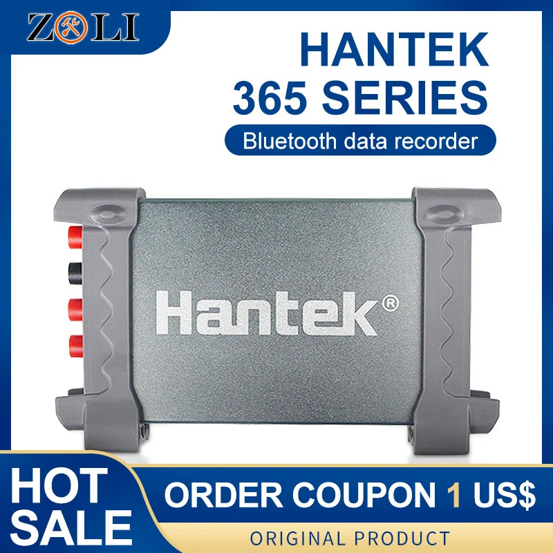 Hantek oscilloscope virtuel 365D/E/F, USB/Bluetooth, enregistreur de