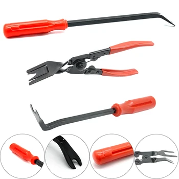

Hot Universal Car Door Trim Clip Removal Plier Tool Auto Door Panel Remover Combo Dash Panel Pry Bar Kit