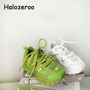 

Autumn Kids Sport Sneakers Baby Boys Mesh Running Shoes Girls Black Chunky Sneakers Children Brand Casual Sneakers Trainers New