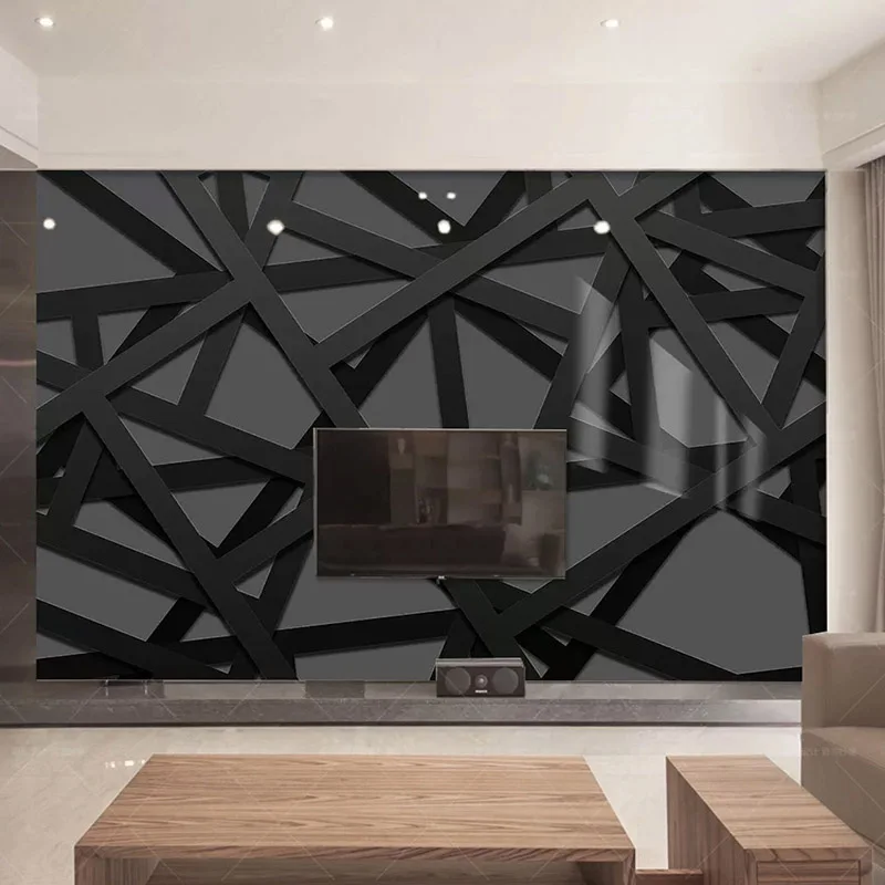 Custom-Any-Size-Mural-Wallpaper-3D-Stereo-Black-Cool-Geometry-Fresco-KTV-Bar-Self-Adhesive-Waterproof (3)
