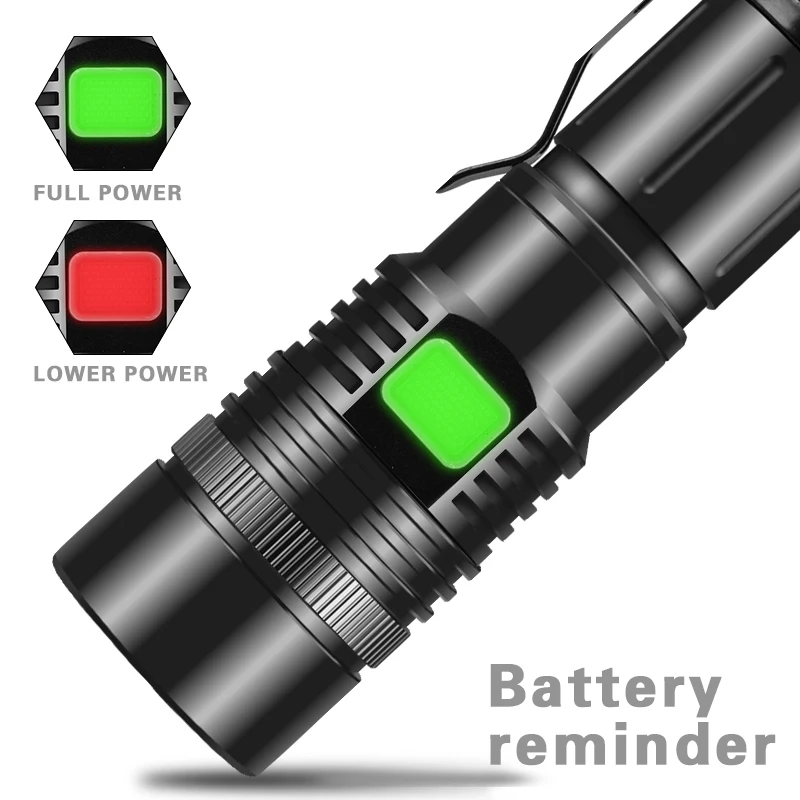 Мощный 60000LM светодиодный фонарик XHP50 светодиодный фонарик заряжаемый через интерфейс USB фонарь зум 5 Режим фонарик Фонарь Use18650/26650 батарея