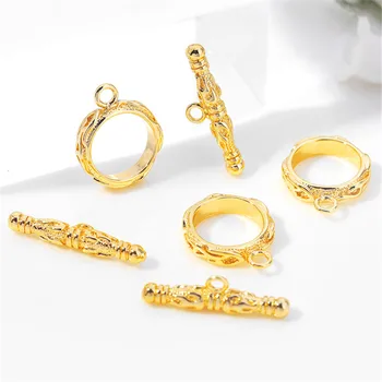 

5 sets Brass Toggle Clasps Bracelet Clasps Necklace Clasps 14mm CP011