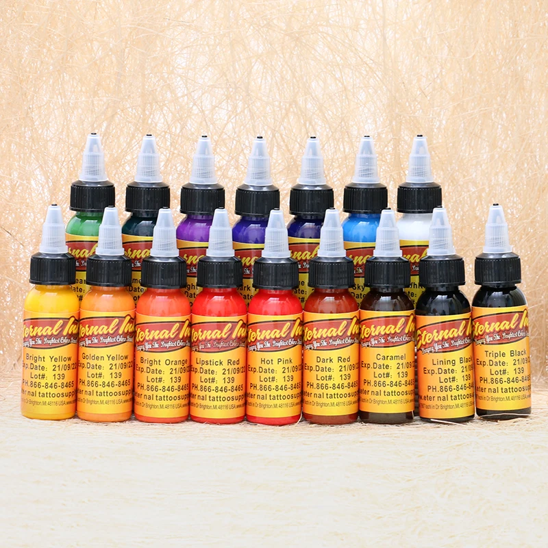 

16pcs/set Tattoo Machine Gun Kits Pigment Tool 30ml/bottle Tattoo Ink Wholesale