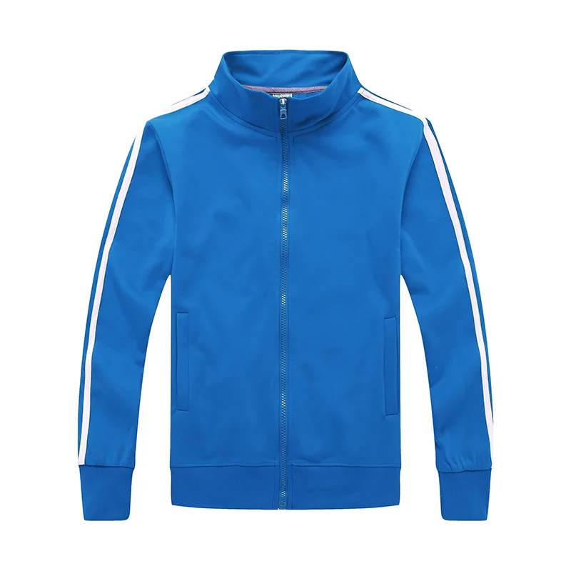 YOTEE осенне-зимняя повседневная куртка высокого качества с воротником-стойкой, хлопковая куртка с логотипом на заказ для мужчин и женщин - Цвет: blue