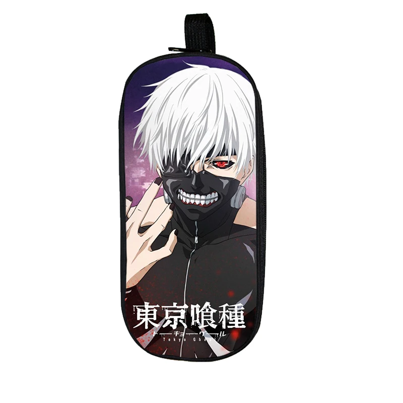 

Pen Bag Organizer Tokyo Ghoul Pencil Case Box Kids Small Tote Children Japanese Anime Zipper Pouch 2020 Double Layer Pencil Bag