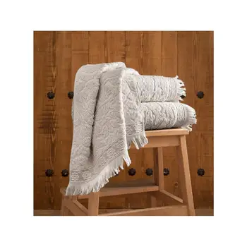 

Natural Curling Jacquard Star Pattern PCs set Bath Towel Set