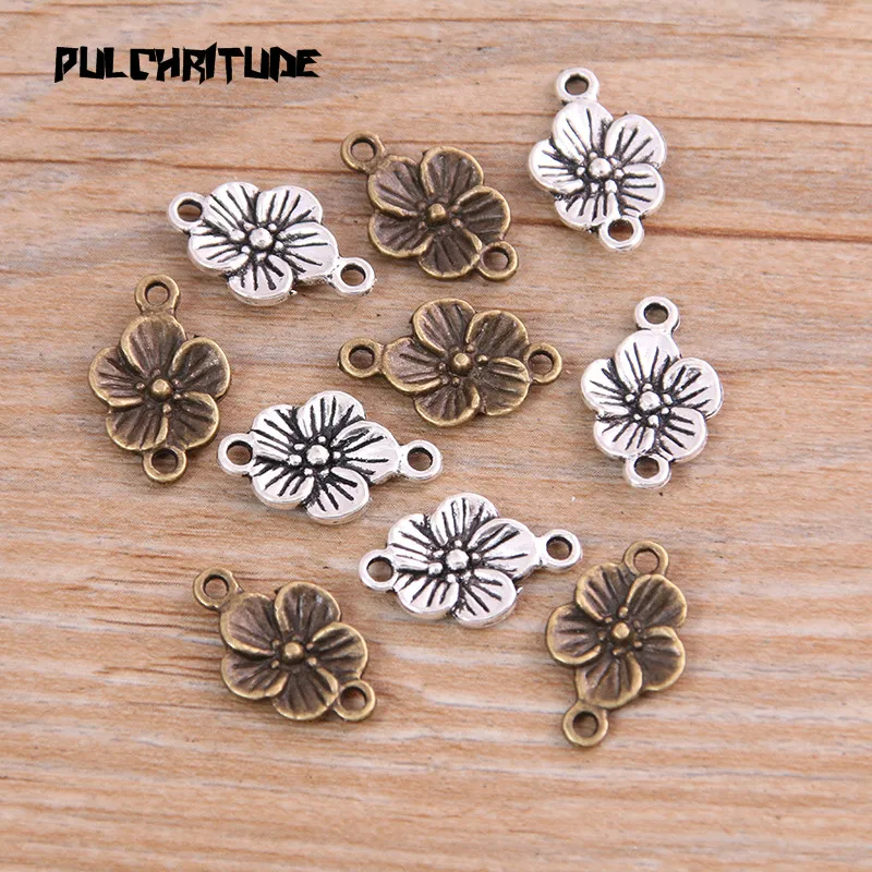 Prima Marketing – Lot De 2 Breloques Fleurs En Métal Vintage – Embellissements Pour Loisirs Créatifs