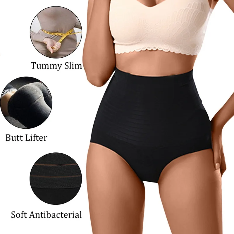 Womens Slimming Panties High Waist Tummy Control Briefs Female Trainer Shaping Underpants Butt Lifter Shapewear Underwear shapewear for dresses