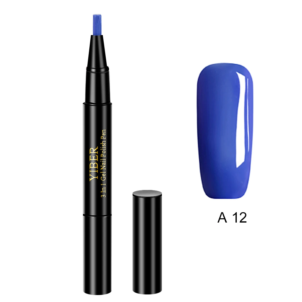 Оранжевый Newest 5ML 20 Color Gel Nail Polish Pen Brush Glitter Nail Gel Varnish hybryda set Dawdler UV Nail Art Gel Lacquer Gel Paint 30 - Цвет: Оранжевый