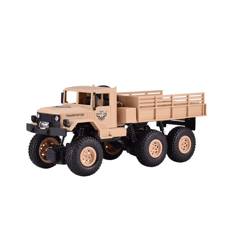JJRC Q69 1/18 4CH 2,4G 6WD 130 матовый мотор Радиоуправляемый автомобиль внедорожный военный грузовик автомобиль RTR модель игрушки для мальчиков зеленый/желтый