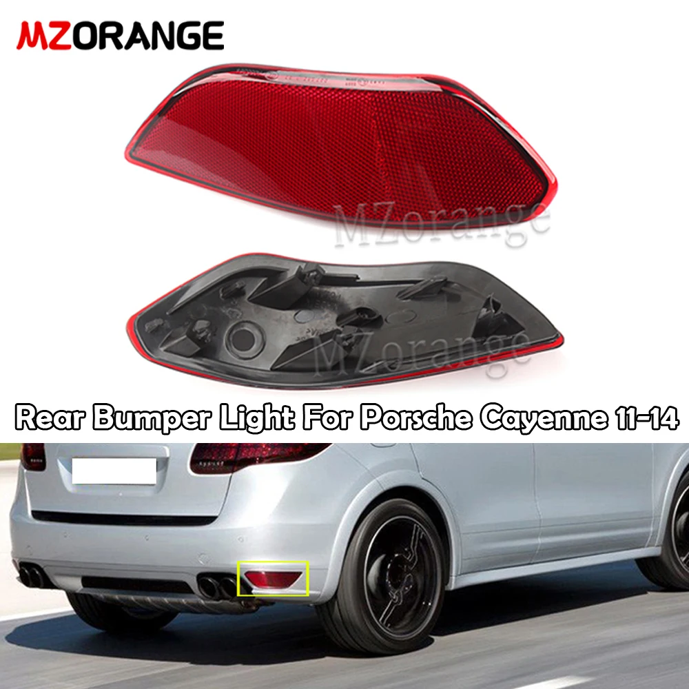 

MZORANGE Rear Bumper Light For Porsche Cayenne 2011-2014 958 631 105 00 106 00 Rear Reflector Light Rear Brake Light Fog Lamp