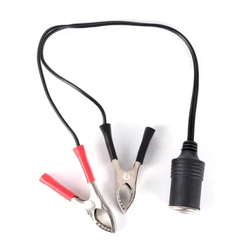 

1 Pc Car Battery Pump Alligator Clip Charger Cable Terminal Clip-on Cigarette Lighter Power Socket Adapter Adaptor