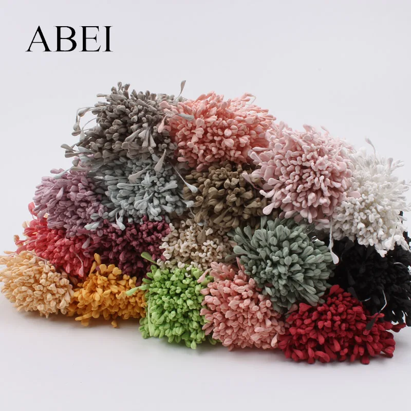 

350pcs 5mm Matte Stamen For Wedding Cake Topper Scrapbook Decors DIY Stocking Flower pistils Handmade Garland Crafts Accessories