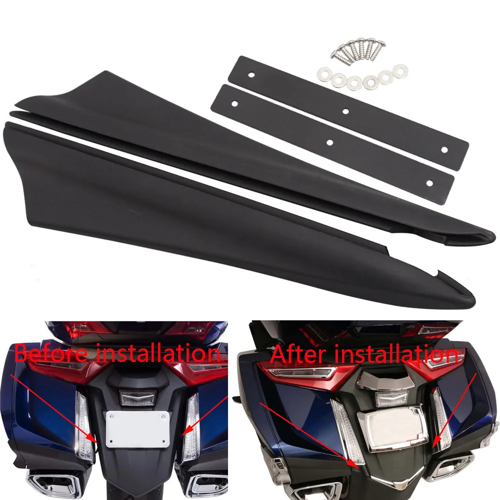 Черное заднее крыло мотоцикла наполнителя полосы ДЕФЛЕКТОР ДЛЯ Honda Goldwing GL1800 F6B 2018