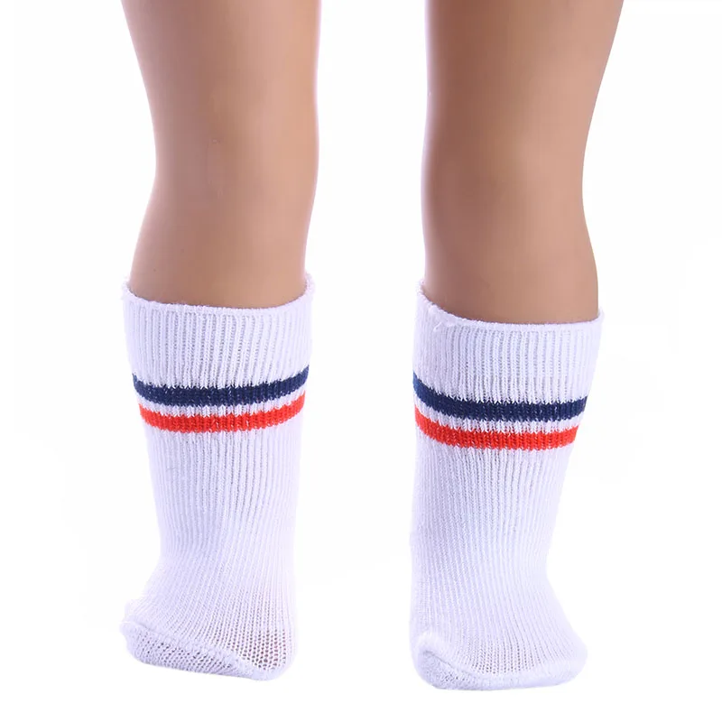 Модные аксессуары для миниатюрных кукол носки американских 18 дюймов и 43 см