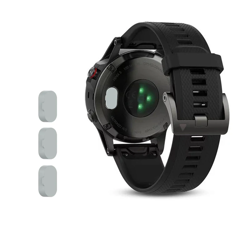 grey-3pcs Пылезащитная Крышка для Garmin Vivomove 3 3S Vivoactive 4 4S Venu Fenix5 Смарт-часы Пылезащитная заглушка для сенсорного заглушка защита от пыли - Цвет: grey-3pcs