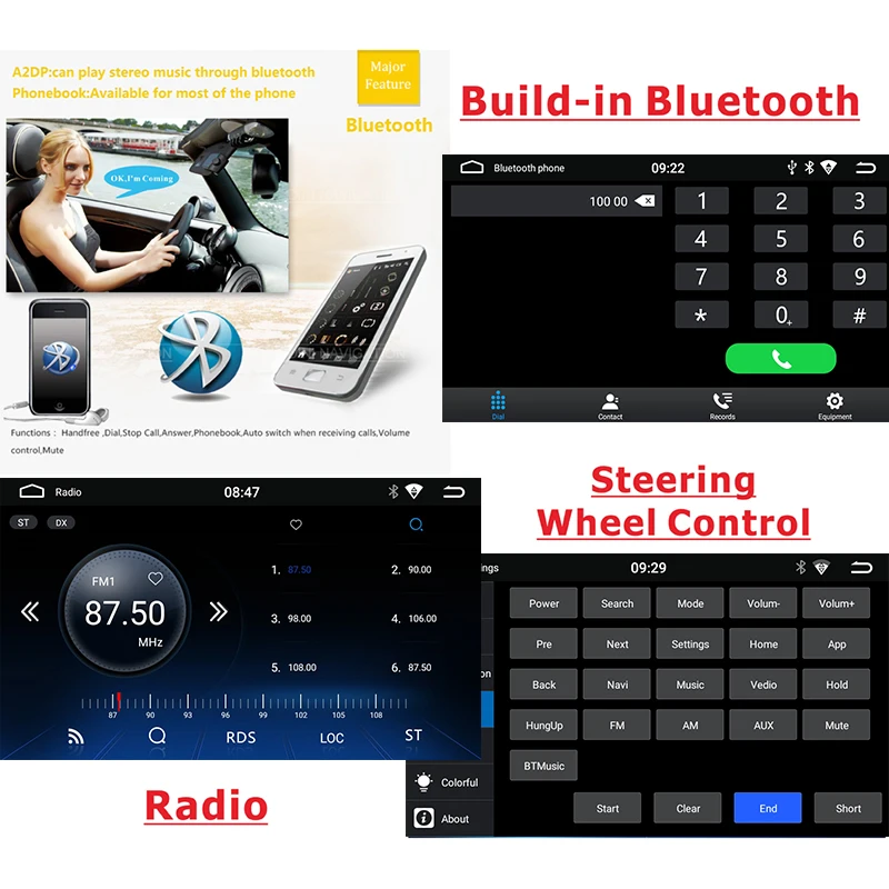 US $141.59 2G32G 1din Android 81 GPS Auto Car Mutimedia Player 7 Inch 1080P Touch Screen Headunit Autoradio WIFI Video Audio Front Panel