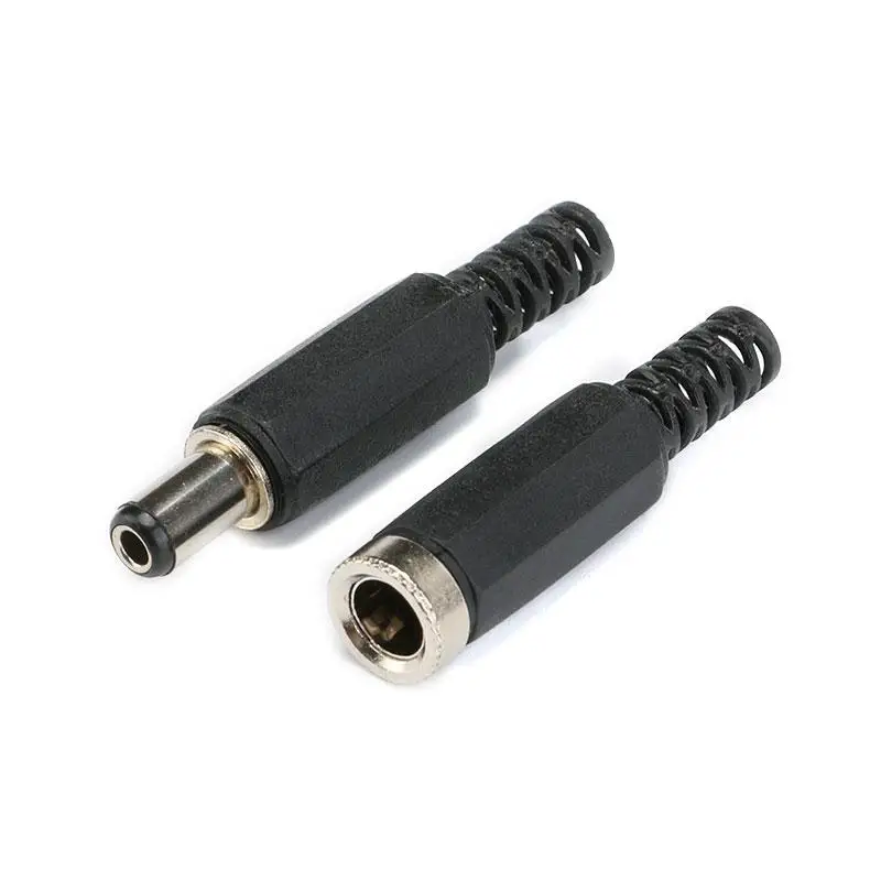 10pcs 5.5X2.5mm DC Power Female Jack Plugs Socket Plug Male Connetors Kit DIY Adapter Connector 5.5-2.5mm (4)
