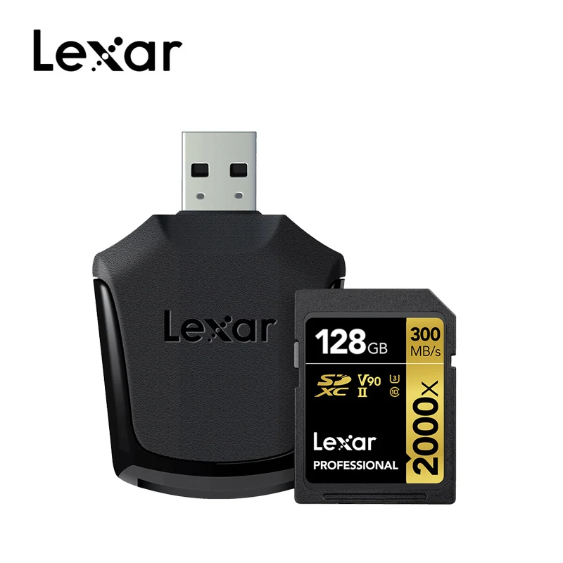 Lexar sd-карта 32 Гб 633x 1000x U3 класс 10 128 Гб карта памяти UHS-I C10 64 ГБ карта sd карта памяти флэш-карта для камеры - Емкость: 2000X-128GB