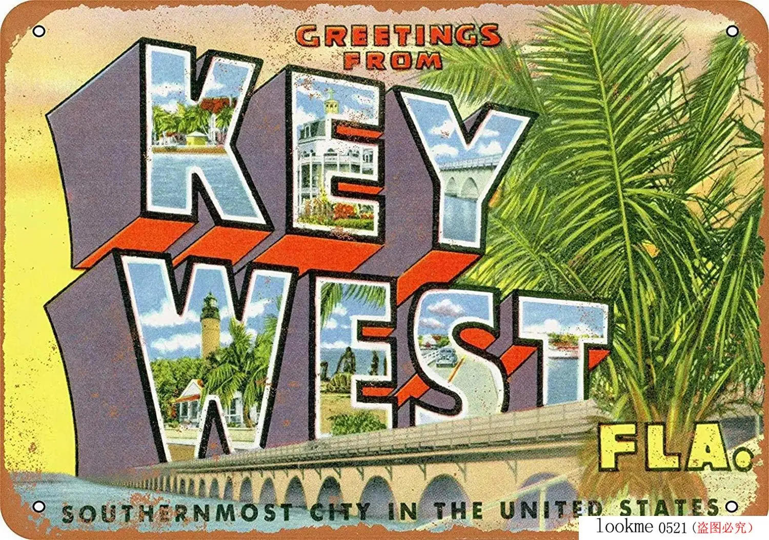 Оловянный Знак Алюминиевый металлический знак поздравления от Key West металлическая живопись оловянный знак настенная декоративная доска Ретро паб и бар оловянный плакат