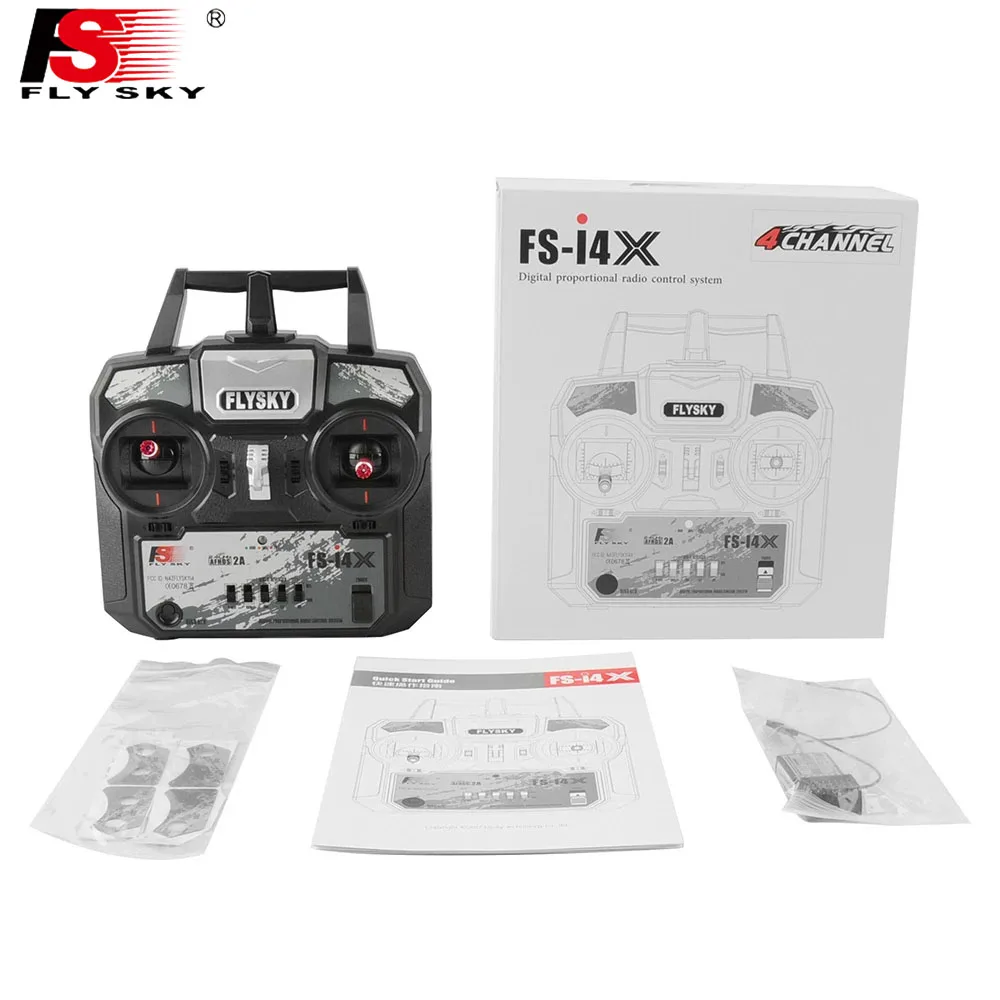 

Hot 1Set Flysky FS-i4X 2.4G 4ch RC Transmitter Controller with FS-A6 Receiver For RC Helicopter Plane Quadcopter