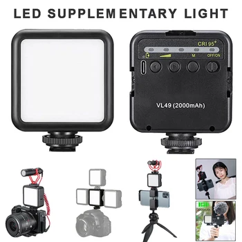 

For Flash Accessories 1pc VL49 Camera Fill Light High Brightness Mini LED Phone Video Lights Built-in Battery Mayitr