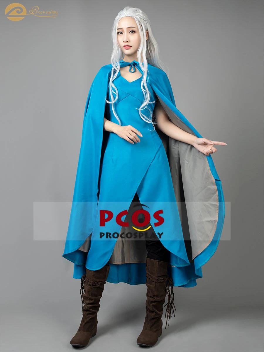 Новинка 2019 года! Костюм для косплея Procosplay _ Dragon Queen Daenerys Targaryen синий костюм mp004499 |