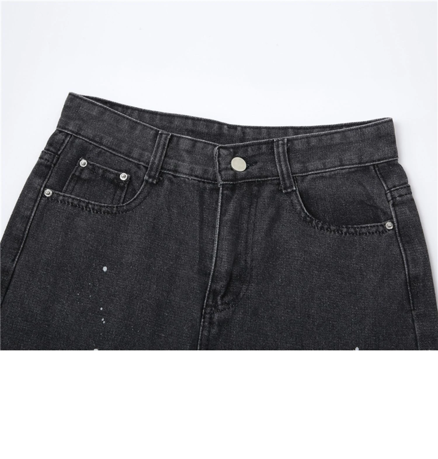 2022 Streetwear Jeans Woman High Waist Harajuku Heart Print 90s Streetwear Trousers Baggy Leg Pants Mom Boyfriend Denim Pants