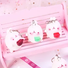 0192 милый картофельный кролик украшение автомобиля Кролик сумка для ключей Маленькая подвеска мультфильм подвесное украшение мультяшное украшение