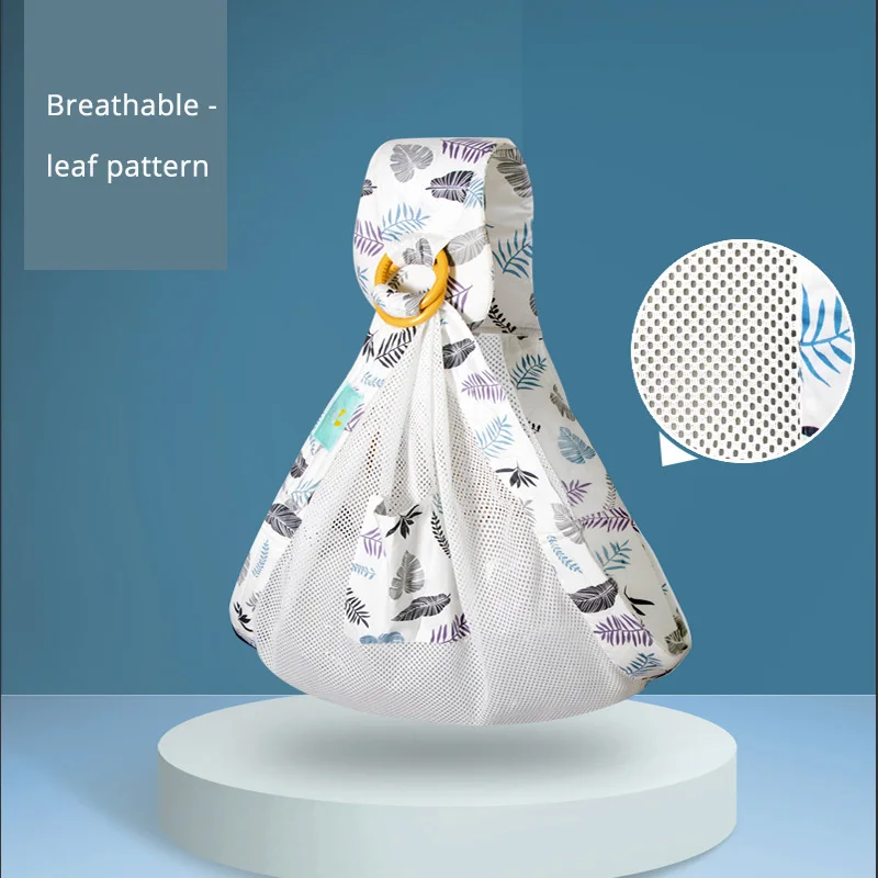 Breathable-Leaf Honeylulu, детская переноска, слинг для новорожденного, двойное использование, младенческий чехол для кормления, переноска, хлопок, четыре сезона, переноска для грудного вскармливания, 0-36 м - Цвет: Breathable-Leaf