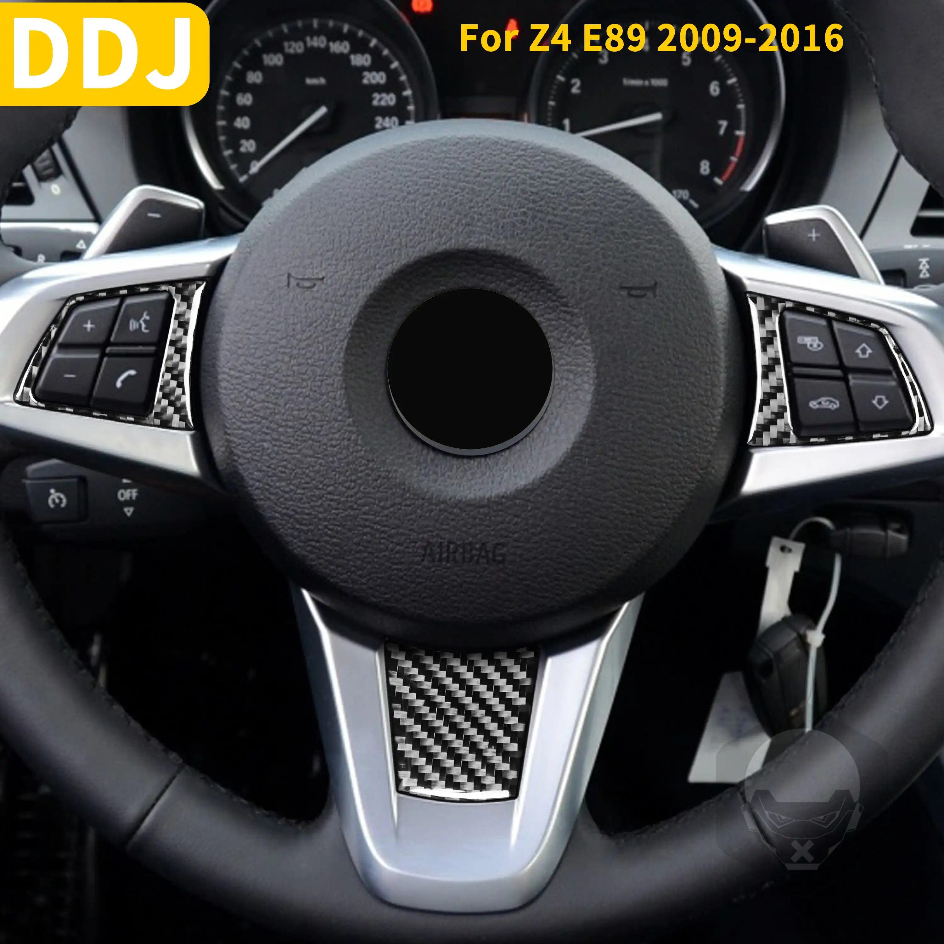 Untuk Bmw Z4 E89 2009 2016 Stiker Bingkai Tombol Roda Kemudi Roadster Aksesori Interior Mobil Penutup Kemudi Serat Karbon Hitam Otomotif Interior Stiker Aliexpress