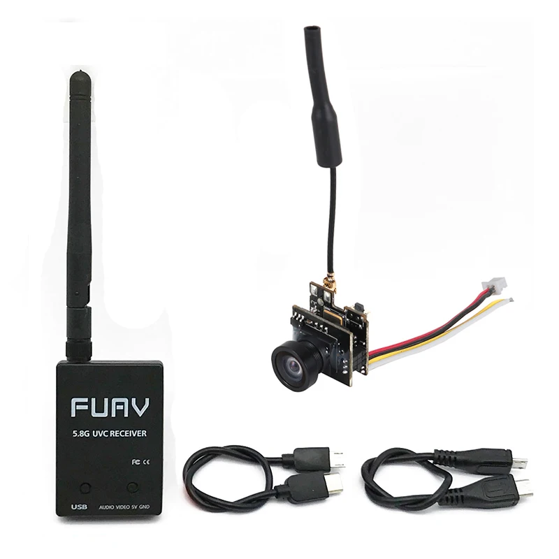 5 8G FPV приемник UVC видео Downlink OTG VR Android телефон и LST S2 AIO 40CH 25mW CMOS 800TVLMini видеокамера для