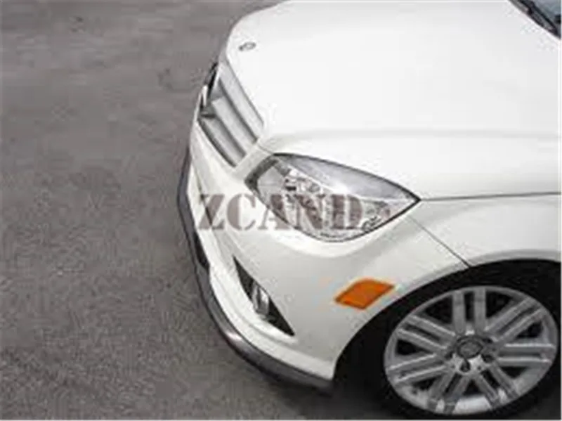 C-TYPE передний спойлер из настоящего углеродного волокна для Mercedes BENZ W204 C-class AMG Sport передний бампер 2007-2012