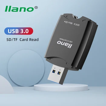 

LLANO USB 3.0 Card Reader SD Micro SD TF Memory Card Adapter for laptop Accessories Multi Cardreader USB3.0 to SD TF Card Reader