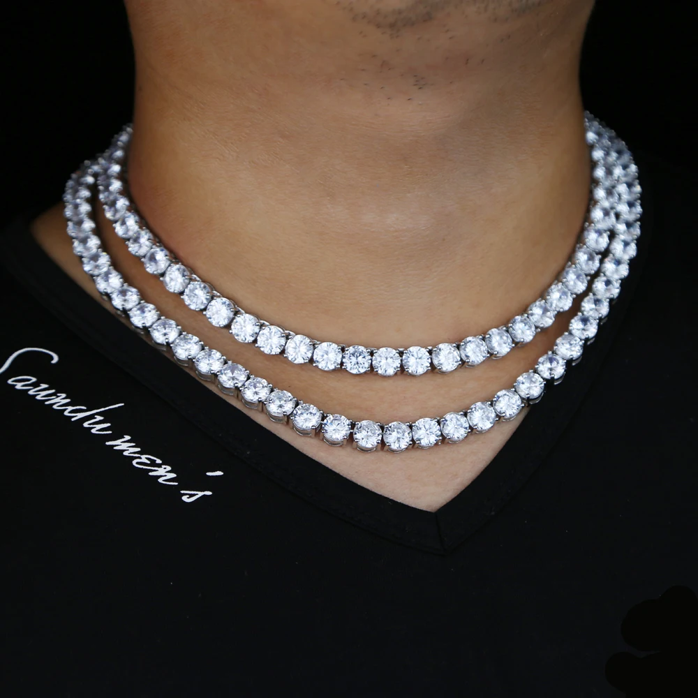 ノーブランド品　22K GP ホワイトゴールドコーティング　ジルコニアネックレス K10ホワイトゴールド ネックレス | 111826123213 | 【公式】4