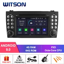 DE со! WITSON PX5 Android 9,0 ips автомобильный DVD для Benz R171 W171 Benz SLK R171 SLK200 4GB ram+ 64GB 8 Octa Core+ DVR/wifi+ DSP+ DAB