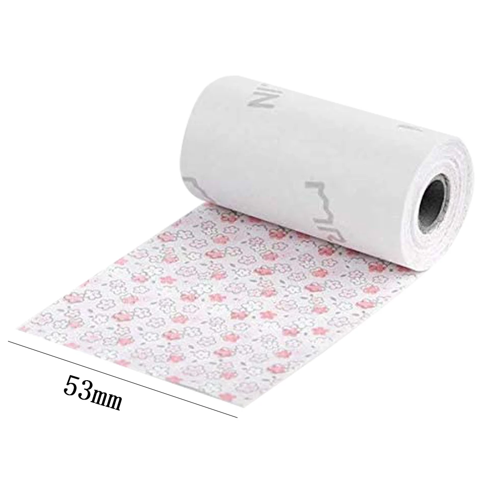 Мини карманная бумага для печати Phomemo Photo Sricker Thermal Sakura Paper M02/M02 Pro/M02S Bluetooth рулон