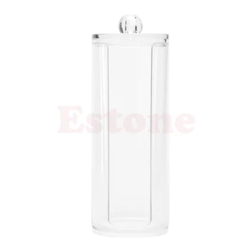 

Round Container Storage Case Makeup Cotton Pad Box Nail Art Remover Paper Wipe