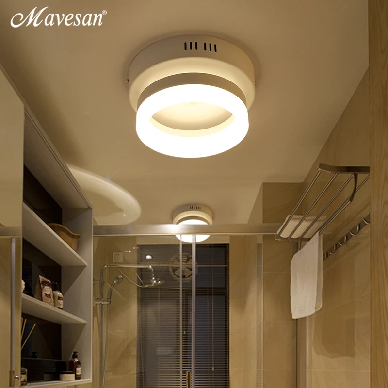 

Ceiling Light Modern LED Corridor Lamp For Bathroom Living Room Round Square Iron Lighting Decorative Fixtures Lamparas De Techo
