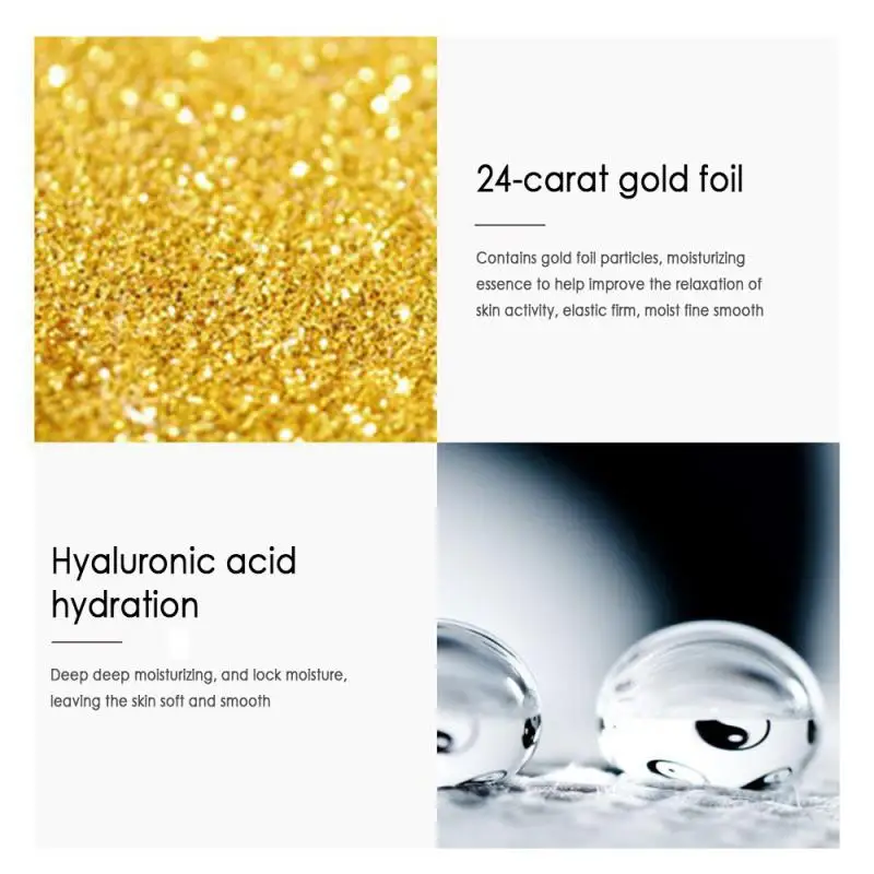 24k Gold Collagen Anti-wrinkle Oil-control Essence Moisturizing Anti-aging Skin Lightening Serum Face Cream Liquid 30ml TSLM2