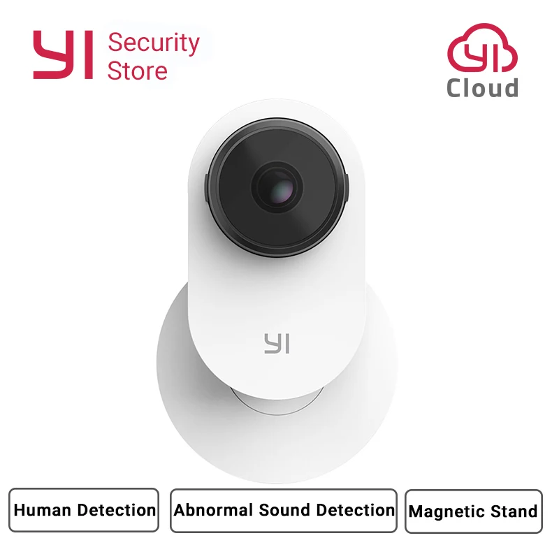 Online YI cámara casera 3 1080P AI sistema de vigilancia de seguridad cámara interior casa soporte magnético detección humana 2 vías Audio nube