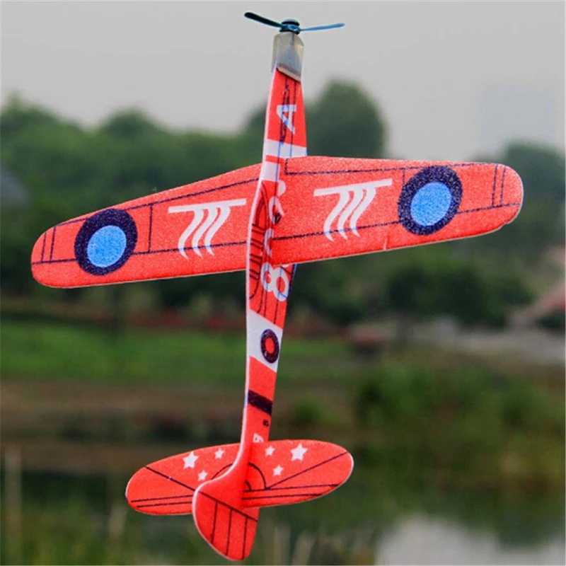 1PC Fashion Airplane Mini Drone Aircraft Model Toy Hand Throw Flying Glider Planes EPP Foam Kids Random Color