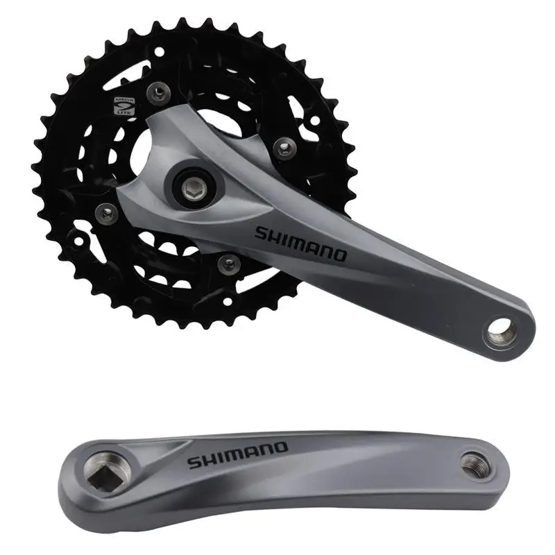 Shimano FC-M3000-8, 9/27 скоростной горный велосипед, 9/27 скоростной, квадратное отверстие, звездочка, передний шатун