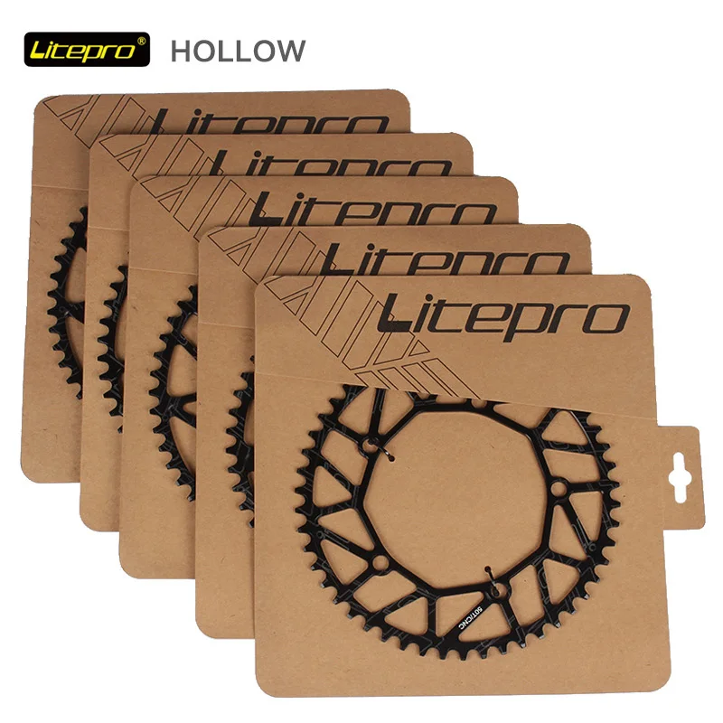 Litepro 130 BCD 50T/T 52/54T/56T/58T складной велосипедная Звездочка полые Алюминий сплав 14 16 20